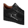 Panelled leather sneakers