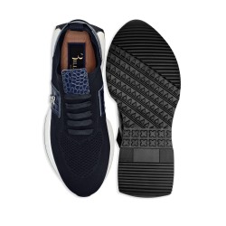 Panelled mesh sneakers