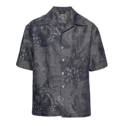 Patterned-jacquard shirt