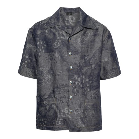 Patterned-jacquard shirt