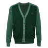 Pegaso-embroidered cardigan