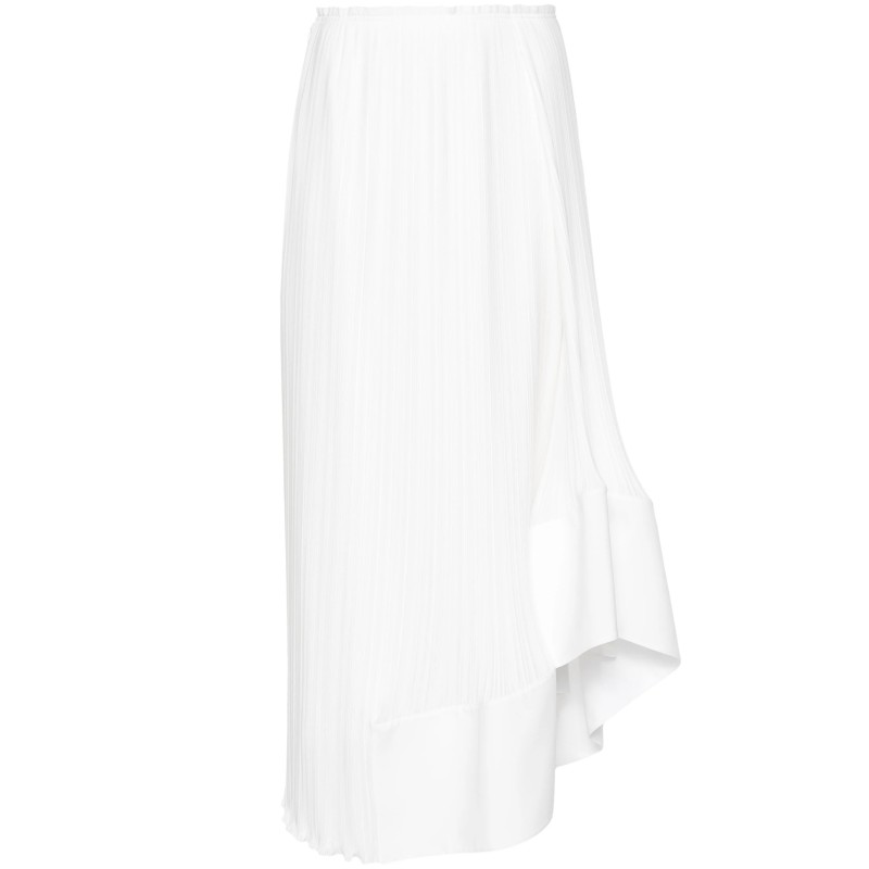 Pleated midi skirt