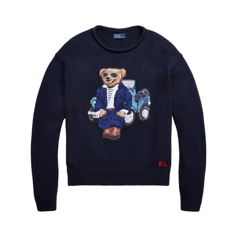 Polo bear cotton jumper