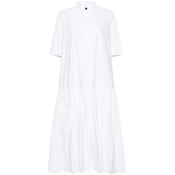 Poplin midi dress