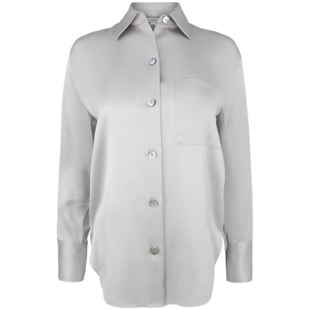 Relaxed l-s chest pkt blouse