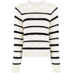 Ribbed stripe pullover