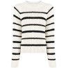 Ribbed stripe pullover