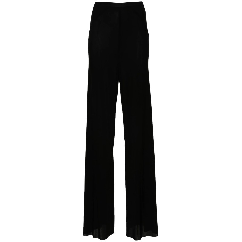 Seam-detailed wide trousers