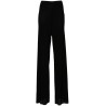 Seam-detailed wide trousers