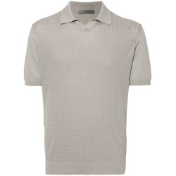 Short sleeve jersey polo shirt