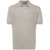 Short sleeve jersey polo shirt