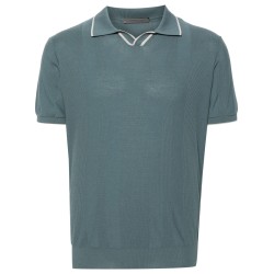 Short sleeve jersey polo shirt