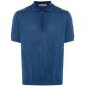 Short sleeve jersey polo shirt