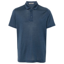 Short sleeve jersey polo shirt