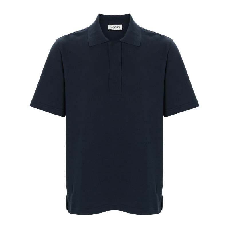 Short-sleeve cotton polo shirt