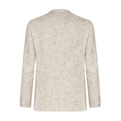 Single-breasted bouclé blazer