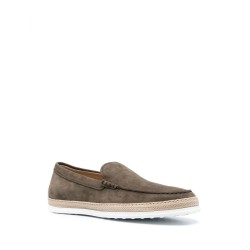 Suede slip-on loafers