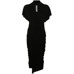 V-neck jersey wrap dress