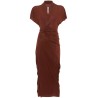 V-neck jersey wrap dress