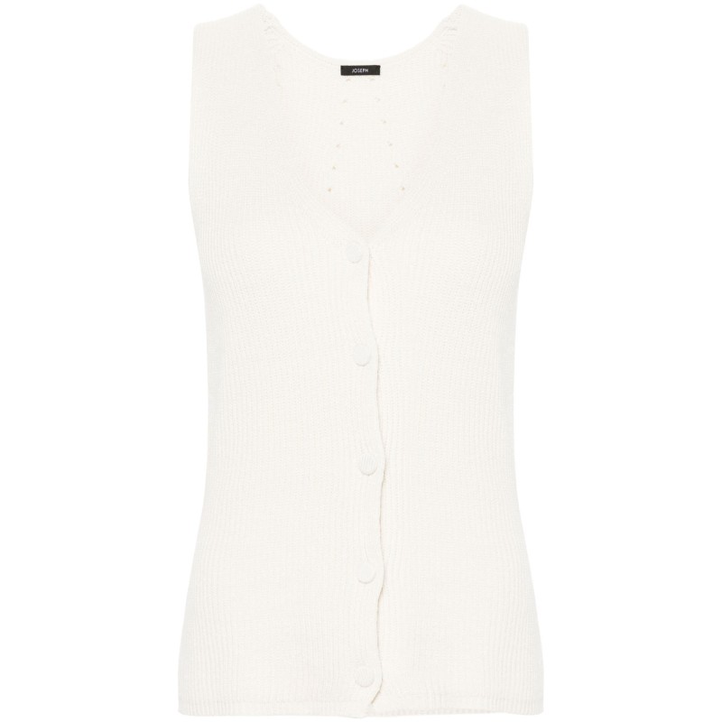 Vest linen blend