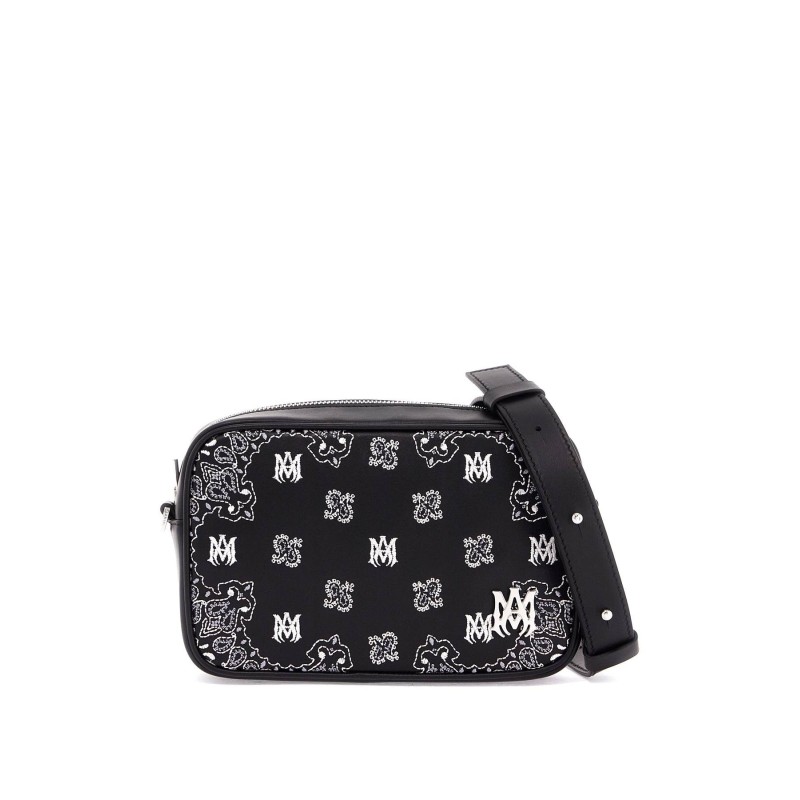 'bandana embroidered camera bag with