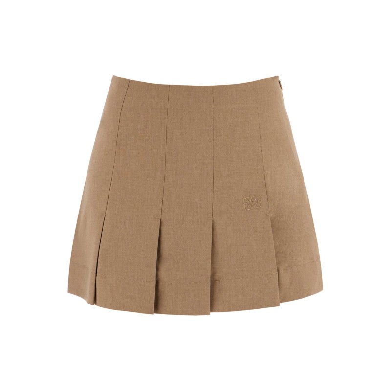 pleated mini sk