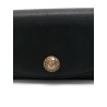 Embl?me leather clutch bag