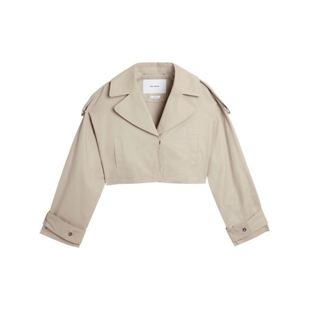 Gaia cropped trench coat