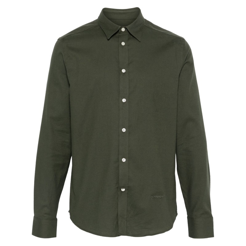 Light flannel slim shirt