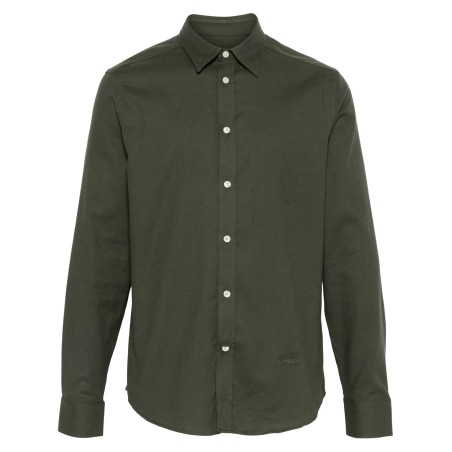 Light flannel slim shirt