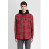 tartan hooded shirt