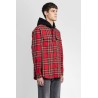 tartan hooded shirt