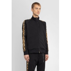 leopard stripes track jacket