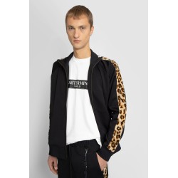 leopard stripes track jacket