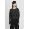 m.y. cropped v-neck origami knit