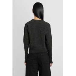 m.y. cropped v-neck origami knit