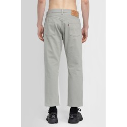 bicolor denim trousers