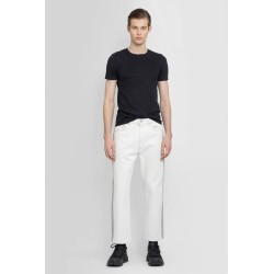 bicolor denim trousers