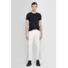 bicolor denim trousers