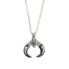 skull alien horn necklace