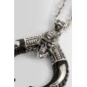 skull alien horn necklace