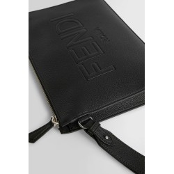 embossed logo pouch