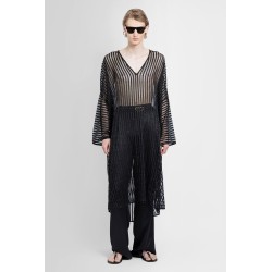 llng kaftan shirt in striped mesh