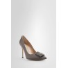 hangisi 105 satin jewel buckle pumps