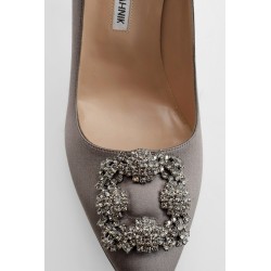 hangisi 105 satin jewel buckle pumps