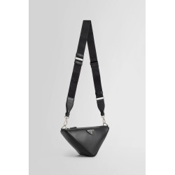 triangle leather shoulder bag