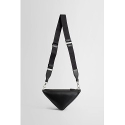 triangle leather shoulder bag