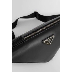 triangle leather shoulder bag