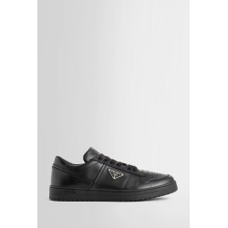 black downtown leather sneakers