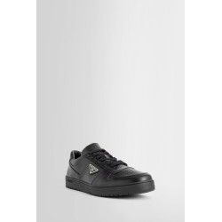 black downtown leather sneakers